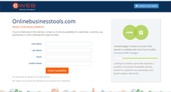 Desktop Screenshot of onlinebusinesstools.com
